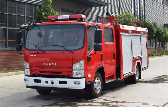 国六庆铃3吨消防车操作视频！