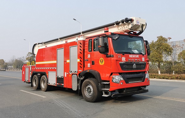 32米举高喷射消防车！